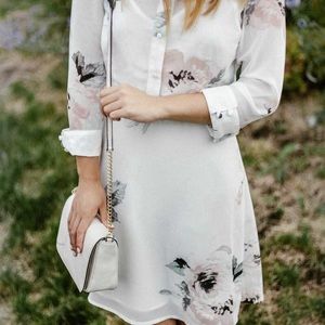 Brand new dynamite white floral dress